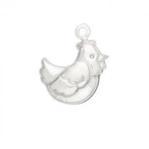 Colgante gallina 16mm en...