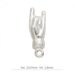 Colgante mano 22mm en plata...