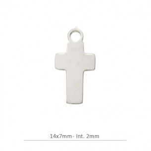 Colgante cruz largo 14mm-...