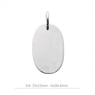 Breloque à graver ovale...