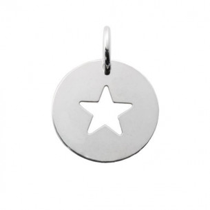 Colgante redondo estrella...