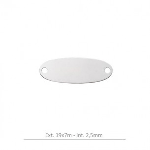 Entrepieza oval 19x7mm para...