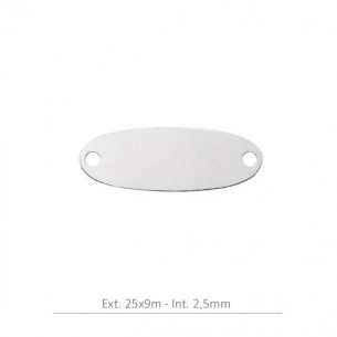 Entrepieza oval 25x9mm para...