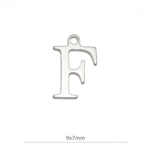 Mini colgante ¨F¨ alto 9mm...