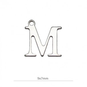 Mini colgante ¨M¨ alto 9mm...