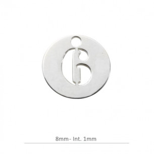Colgante redondo 8 mm...