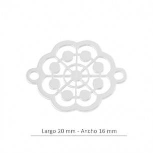 Entrepieza flor 20mm en...