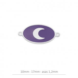 Entrepieza oval morado 17...