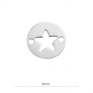 Entrepieza estrella 8mm en...