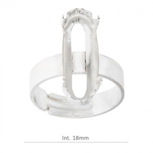 Anillo con garra de 21x7mm...