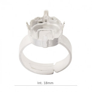 Anillo con garra de 12x12mm...