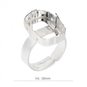 Anillo con garra de 18x13mm...