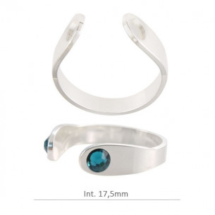 Anillo bisel redondo 4mm en...