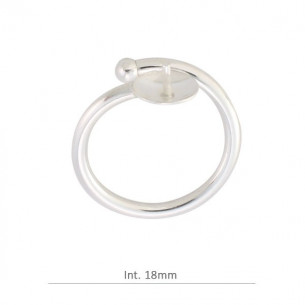 Anillo con bola y casquilla...