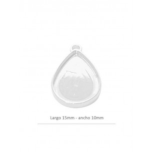 Colgante bisel lágrima 14x9