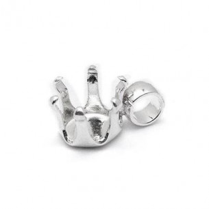 Breloque serti griffe rond...