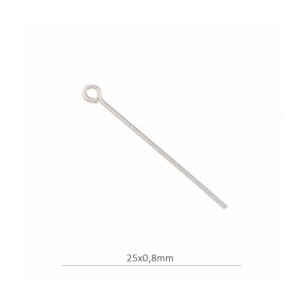 Sterling silver eye pin...