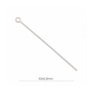 Sterling silver eye pin...