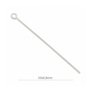 Sterling silver eye pin...