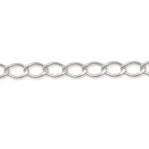 Cadena barbada oval 5x3mm...