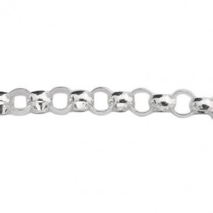Cadena rolo 3mm en plata 925