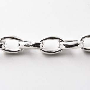 Cadena ovalada 7,8x6mm en...
