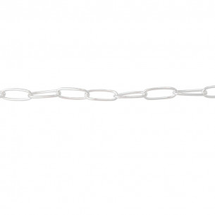 Sterling silver oval cable...