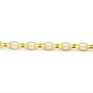 Cadena rolo oval 2,6x1,8mm...