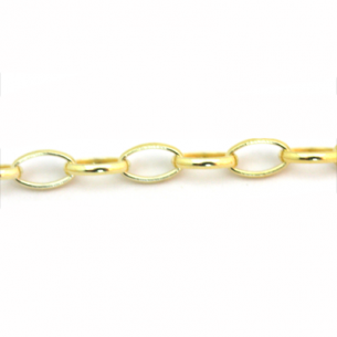 Cadena rolo ovalada 6x3,5mm...