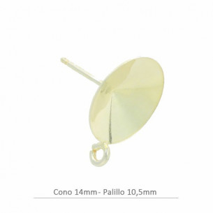 Pendiente de plata  baño...