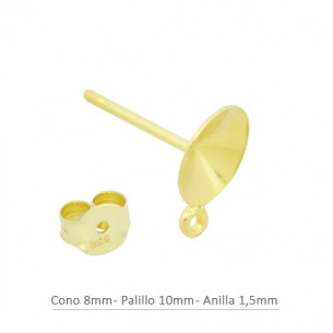 Pendiente de plata baño...