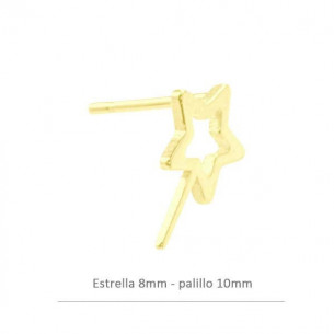 Pendiente de plata baño...