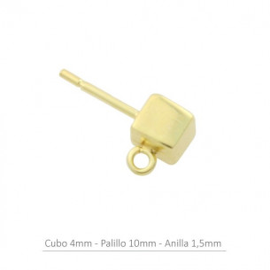 Pendiente de plata baño...