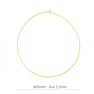 Criolla hilo 55 mm en plata...