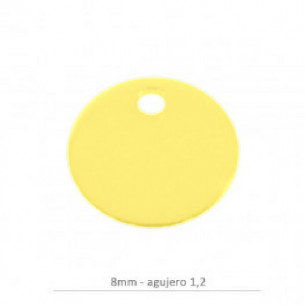 Breloque cercle 8mm - trou...