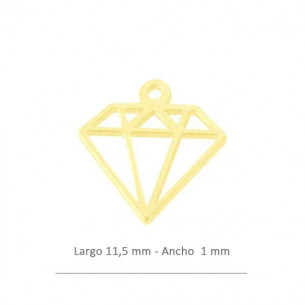 Colgante diamante 11,5mm -...