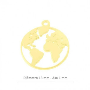 Colgante mundo de 13mm -...