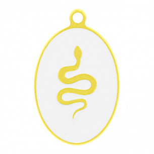 Colgante serpiente blanco...