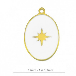 Colgante blanco estrella...
