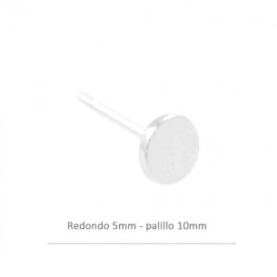 Pendiente de plata redondo...