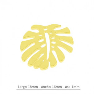 Colgante hoja 18mm x 16mm -...