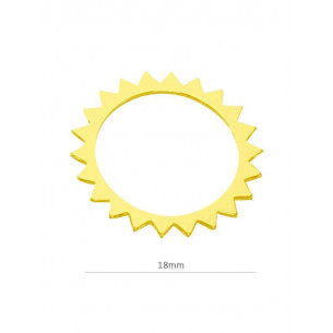 Colgante sol 18 mm en plata...