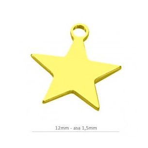Colgante estrella 12mm -...