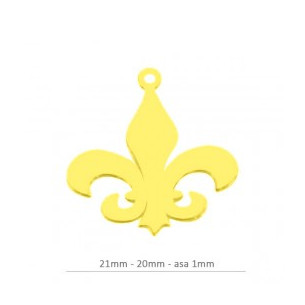 Colgante flor lis 21mm -...