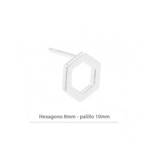 Clous d'oreilles hexagone à...
