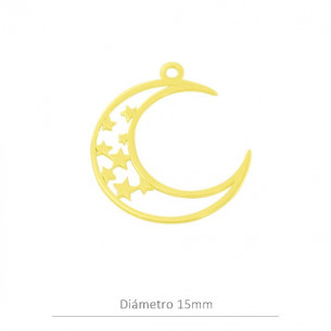 Colgante luna con estrellas...