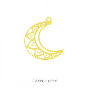 Colgante luna boho 18mm en...