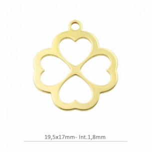 Colgante 4 corazones...