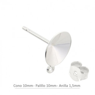 Sterling Silver cone rívoli...