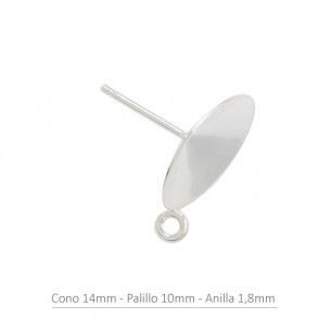 Sterling Silver cone rívoli...